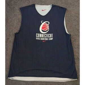 Vintage University of Connecticut Basketball Camp Reversible Jersey Ladies Small